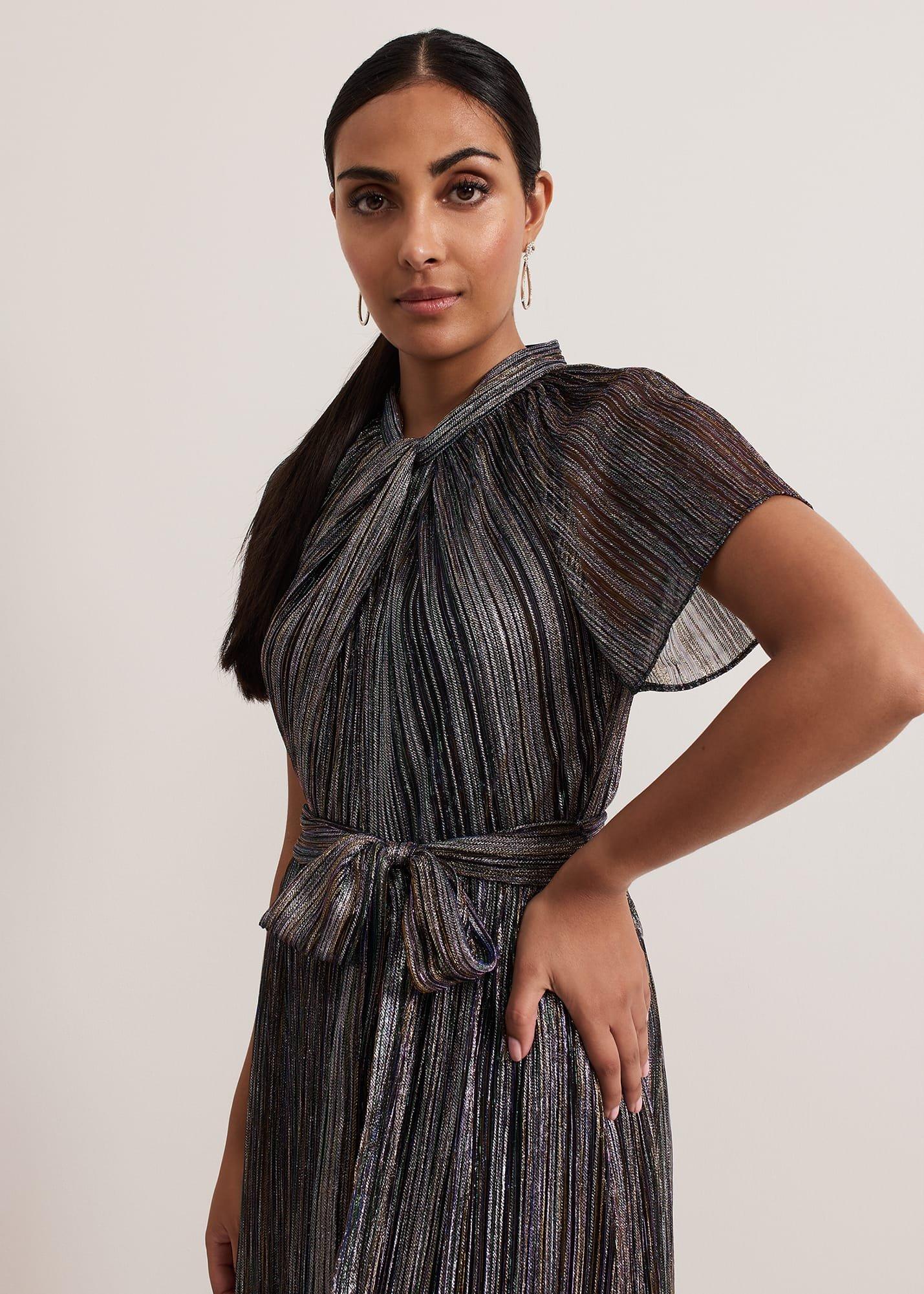 Petite Riah Shimmer Maxi Dress