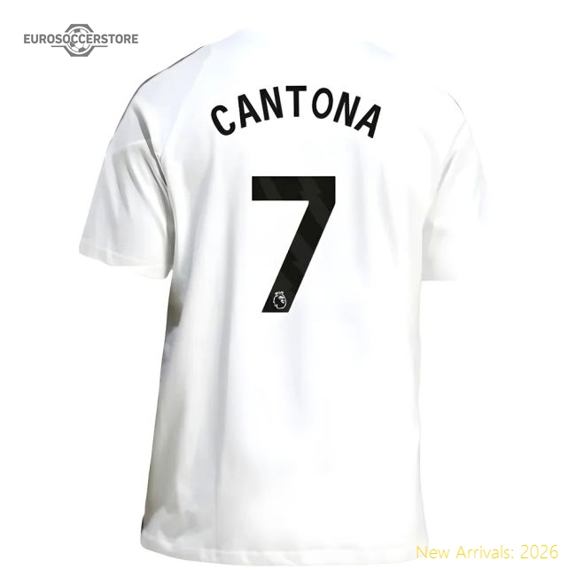 Excellent 2025-2026 Man Utd Training Tee (white) (cantona 7)