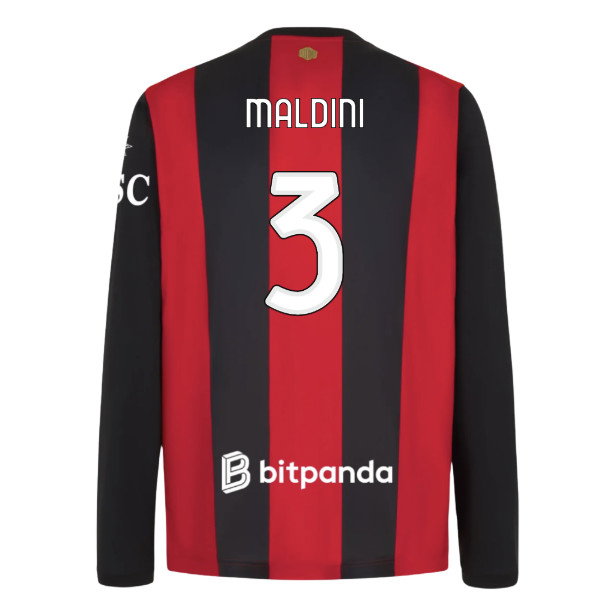 [DDJ] 2026-2027 AC Milan Long Sleeve Home Shirt (Maldini 3)