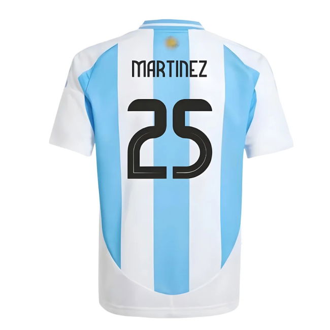 Team 2024-2025 Argentina Home Shirt (Kids) (Martinez 25)