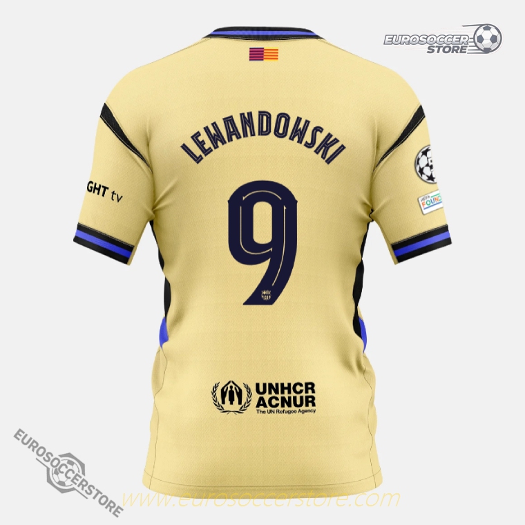 LEWANDOWSKI 9 Away Jersey of Barcelona for the 25-26 Champions League Season