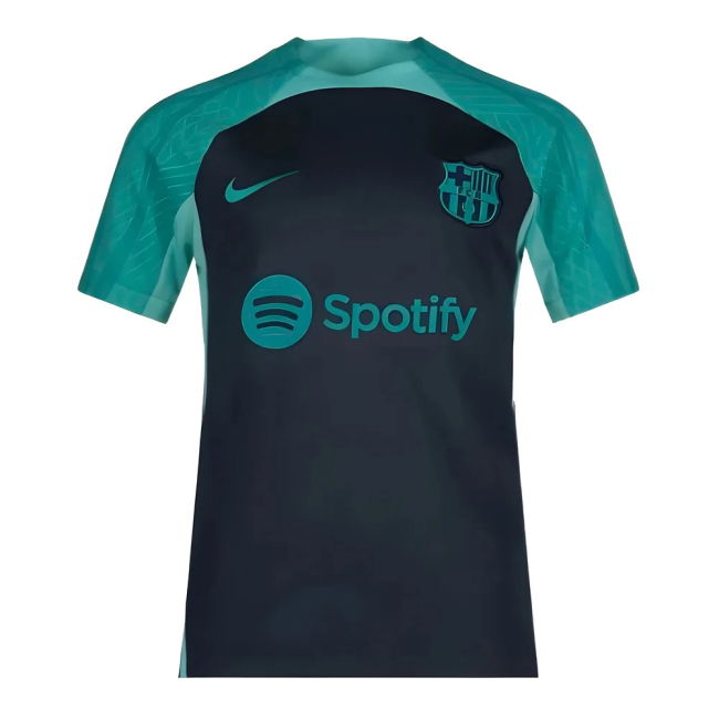 Kids Match Worn Style Barcelona Training Player Jersey 2023-2024