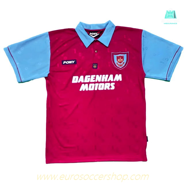 1995-1996 West Ham Centenary Pony Home Shirt