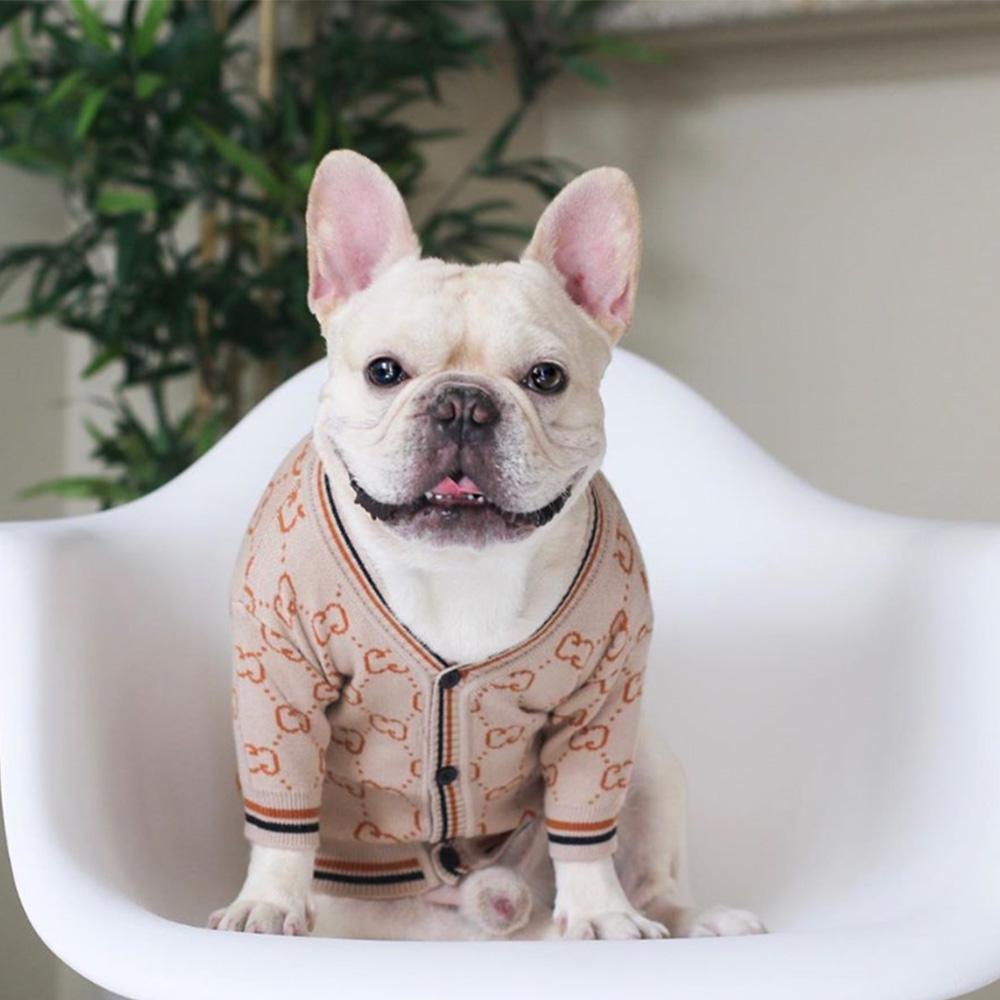 Culture-Inspired French Bulldog Christmas Cardigan For Winter for Eve...