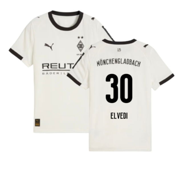 Football Borussia Mgb Home Shirt Kids Elvedi #30 Match Quality Fai...