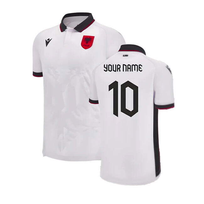 Cheap 2023-2024 Albania Away Authentic Shirt (Your Name) Gorgeous