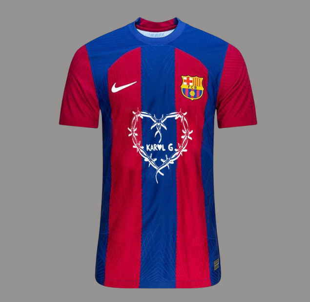 Premium Premium Quality Barca 2324 Barcelona X Karol G Shirt