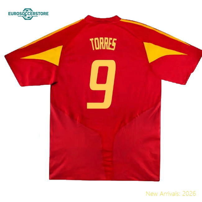 Spain 2004-06 Home Shirt ((Very Good) XL) (Torres 9)