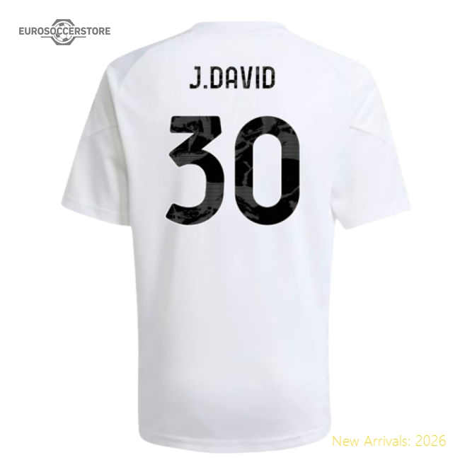 High-quality Kids Football Team J.david Jersey 2025-2026 Quick-dry