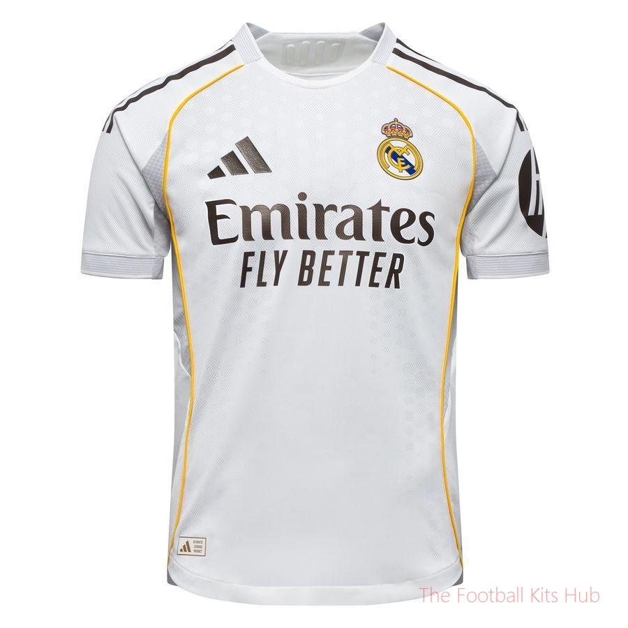 Real Madrid Home Shirt 2025/26 Authentic