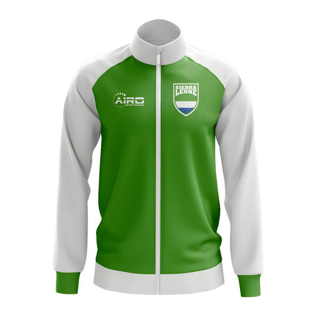 Top-Tier Sierra Leone Concept Football Track Jacket (Green)