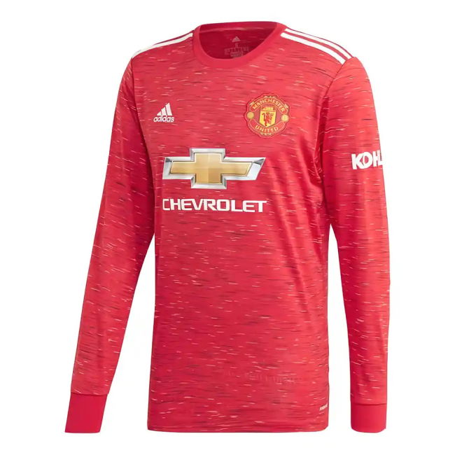 Football Man Utd Adidas Home Long Sleeve Shirt Amad #19 Elite Perf...