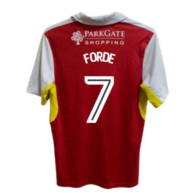 Rotherham 2016-17 Home Shirt ((good) Xl) (forde 7) - Match Day Jersey
