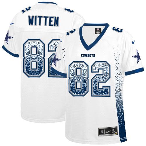 Authentic NFL s Dallas Cowboys #82 Jason Witten White Elite Jersey