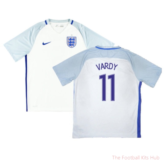 England 2016-17 Home Shirt (XL) (Excellent) (Vardy 11)