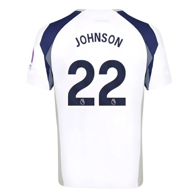 Tottenham Home Jersey 2025-20 Johnson 22 M S