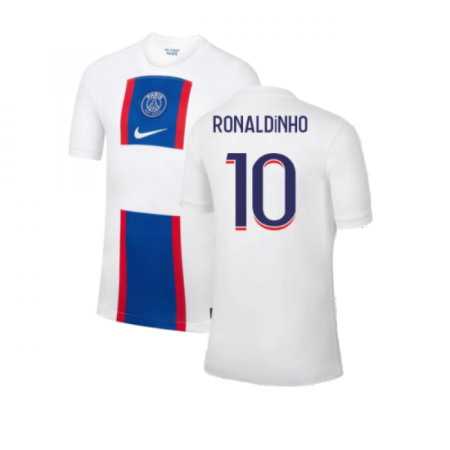 Psg Third Genuine Ronaldinho Jersey Anti-odor Quick-dry