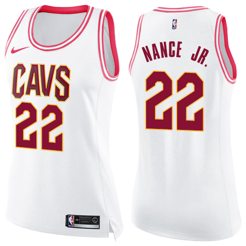 CLE #22 Larry Nance Official 2024 Icon NBA Jersey - White Swingman