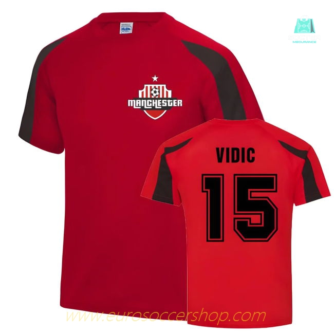 Nemanja Vidic Man Utd Sports Training Jersey (Red)
