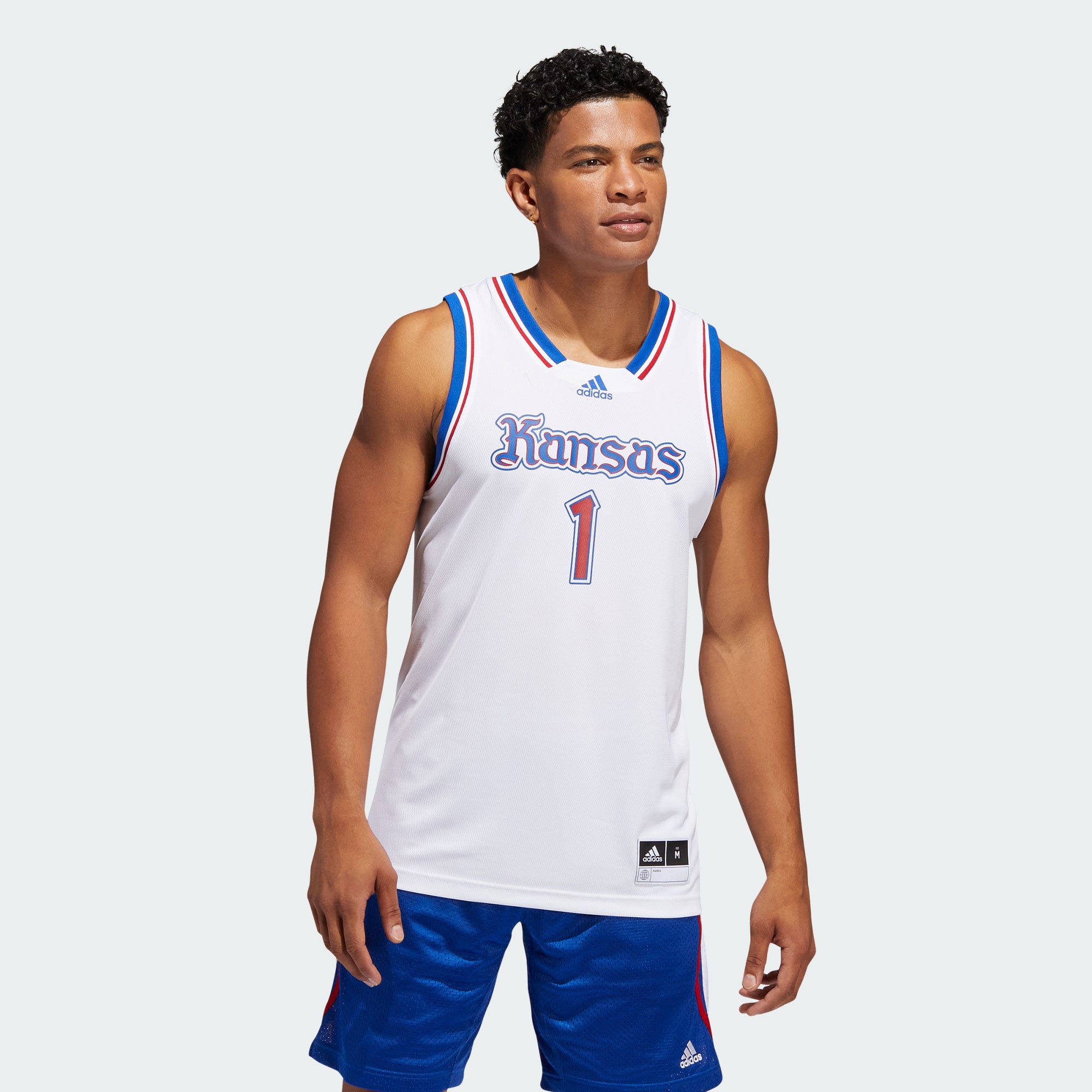 #1 Kansas Jayhawks adidas Alternate Swingman Jersey - White