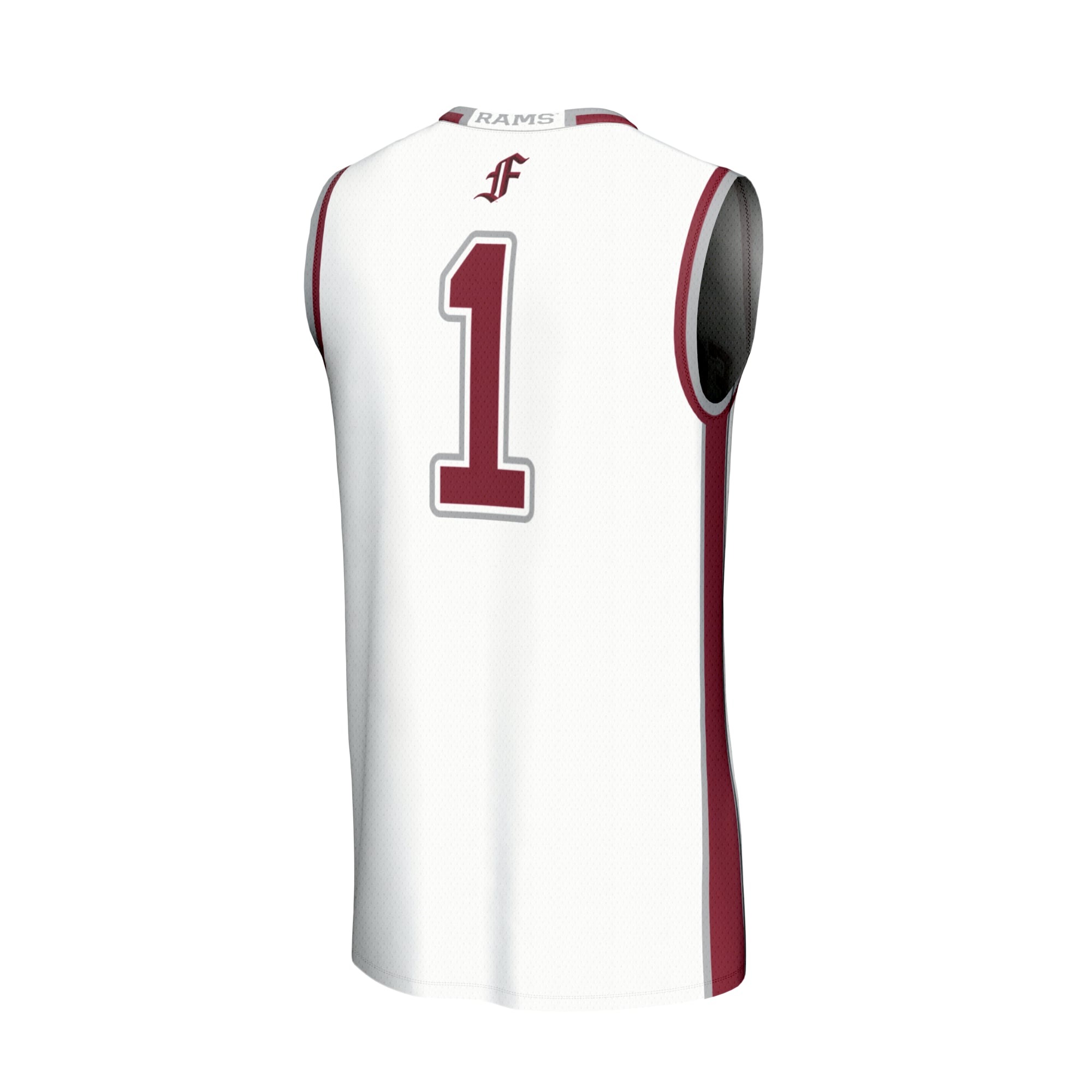 #1 Fordham Rams GameDay Greats Youth Lightweight Collegiate Basketball Fashion Jersey - White