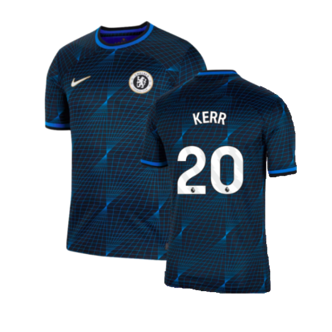 Chelsea Chelsea Away Football Shirt Kerr #20 Professional Grade Fe...