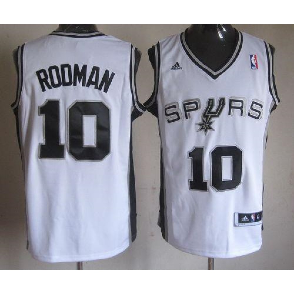 Exclusive Men's San Antonio Spurs #10 Dennis White Basketball Jersey