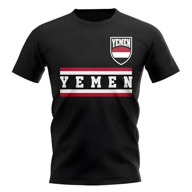 Professional Yemen Core Football Country T-Shirt (Black)