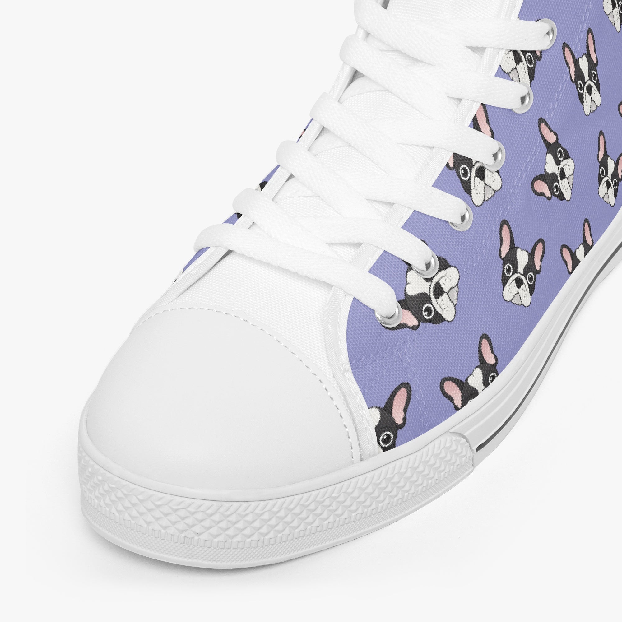 Street-Ready Dolce - Classic High-top Canvas Shoes for French