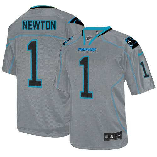 NFL C P Panthers #1 Cam Newton Team Color Lights Out Jersey - Authe...