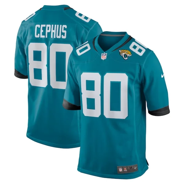 None Joshua Cephus Game Jersey - Teal | NFL Player Jersey | NFL Footba