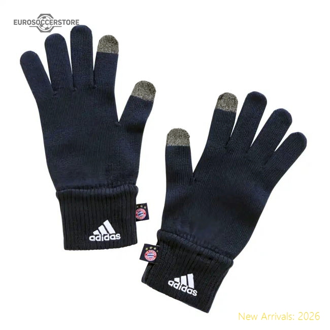 2017-2018 Bayern Munich Adidas Knitted Gloves (Navy)