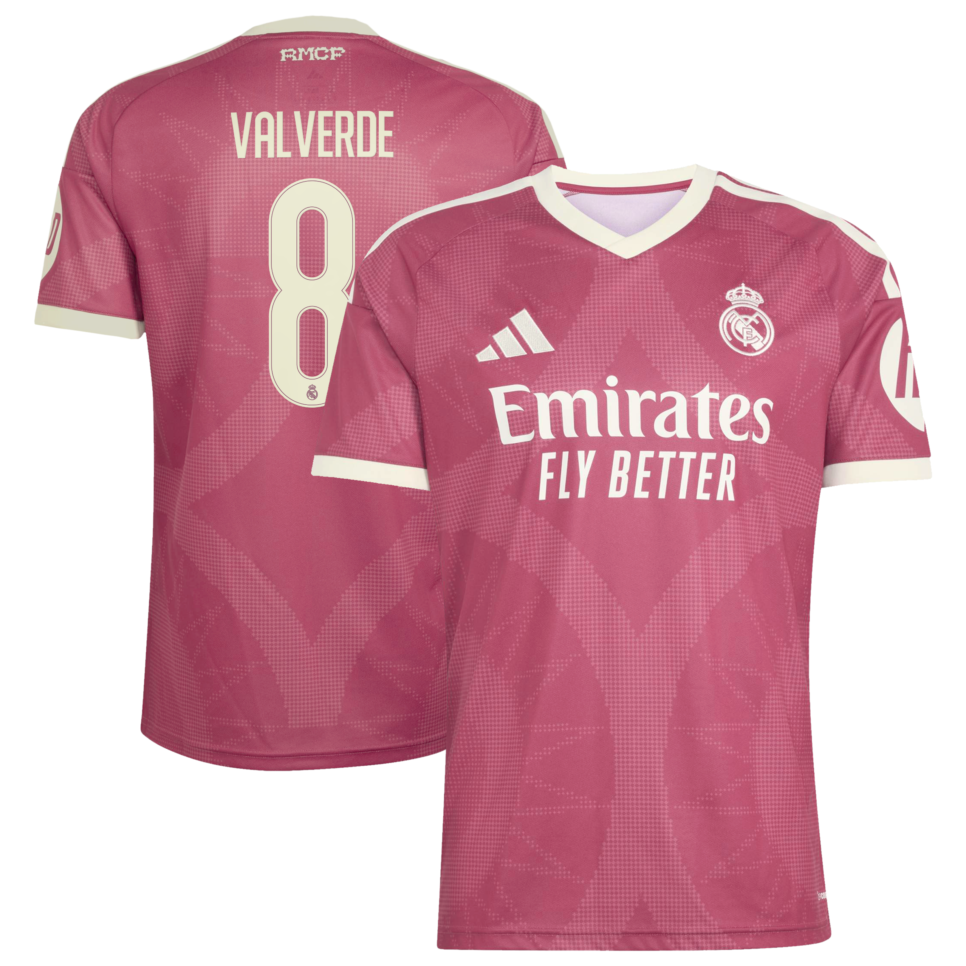 [LK] Women's Federico Valverde Real Madrid 2026/27 Third Replica Jersey - Pink