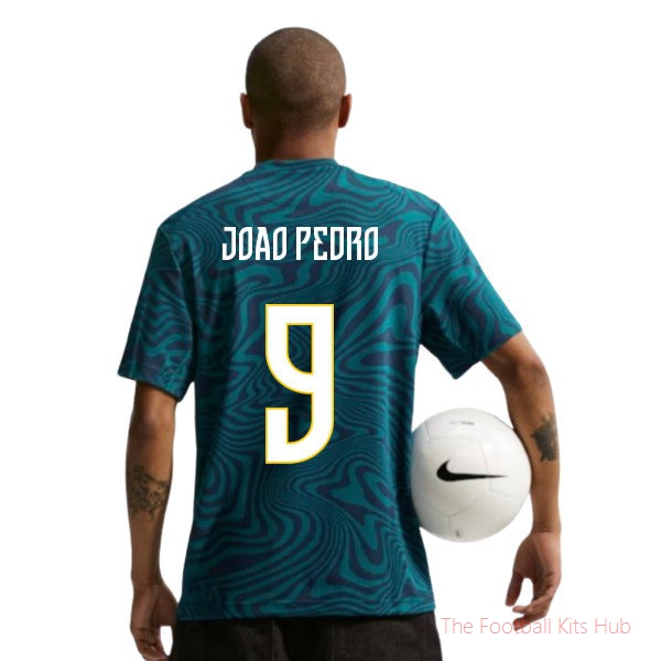 2026-2027 Brazil Primary Dri-Fit Shirt (Geode Teal) (Joao Pedro 9)
