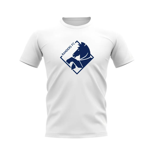 Randers Badge T-Shirt Team White Eredivisie Collection In Multiple Sizes
