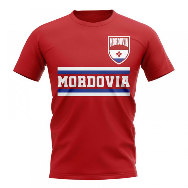 National Mordovia Core Football Country T-Shirt (Red) Championship
