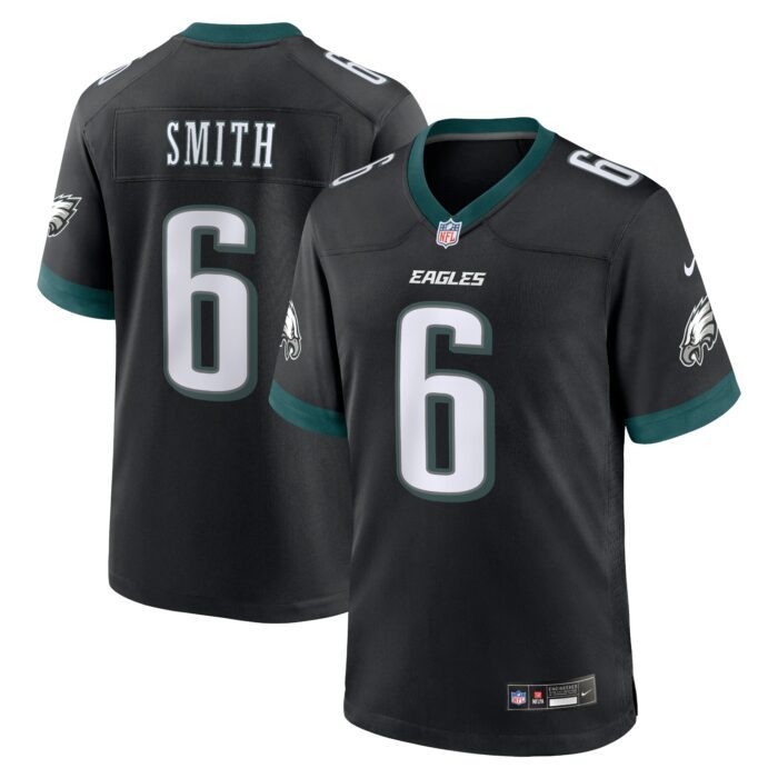 Men's Philadelphia Eagles DeVonta Smith Nike Black Alterna...