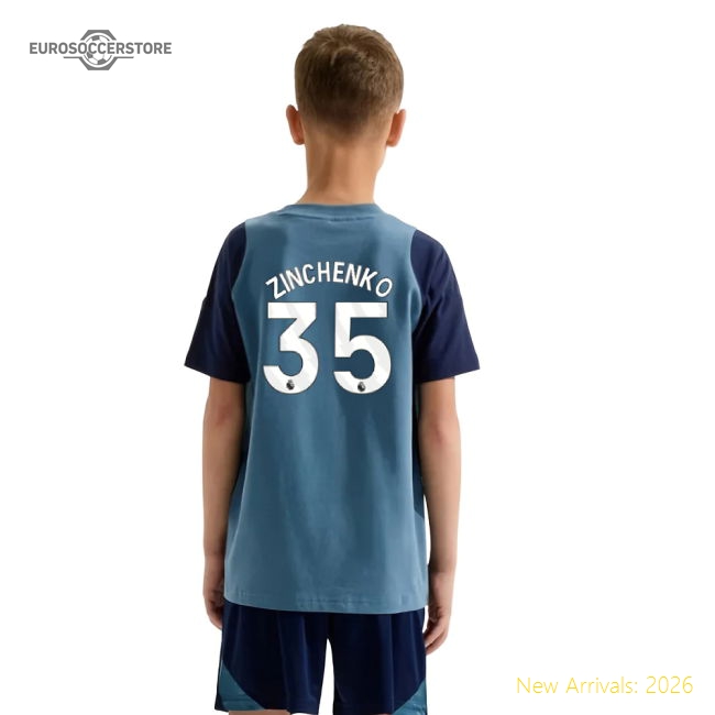 Non-toxic Kids Arsenal Zinchenko Jersey 2025-2026 Soft-touch