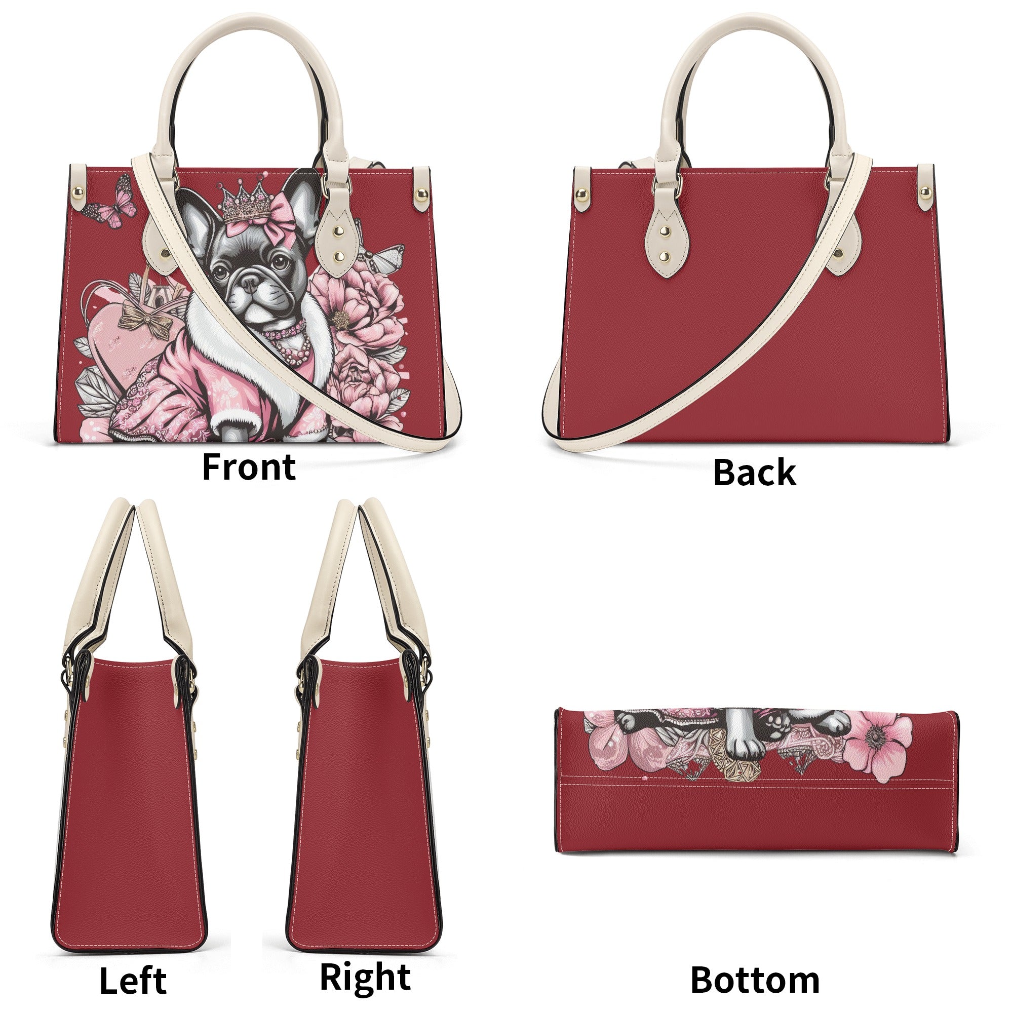 Premium Pet-Lover Lexi - Luxury Women Handbag for French Bulldog Lovers