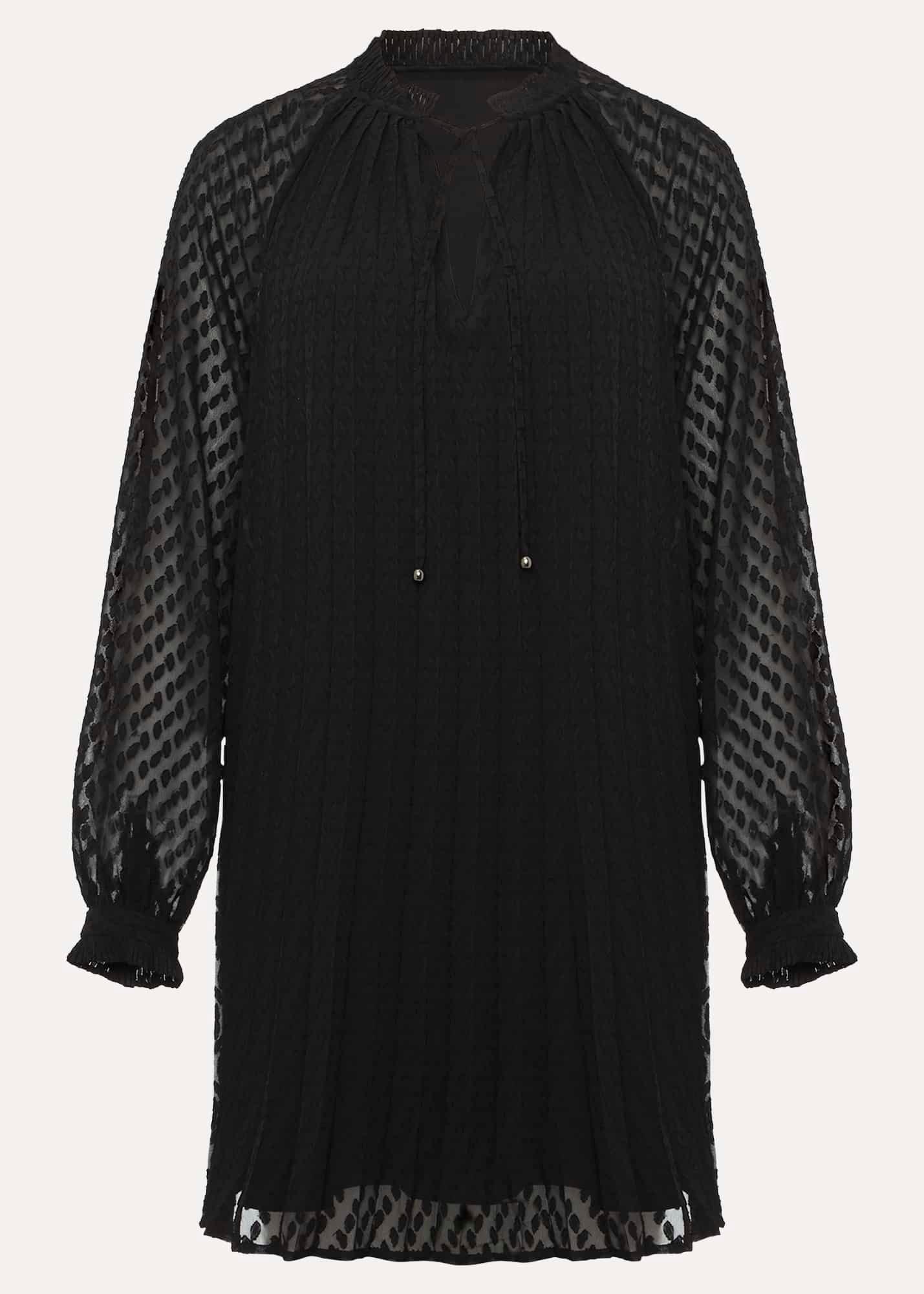 Nikkita Pleated Swing Mini Dress