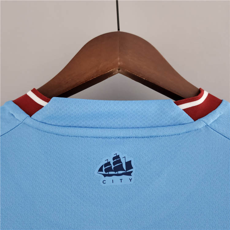 Elite Series Man City Manchester City 2223 Home Long Sleeve Shirt
