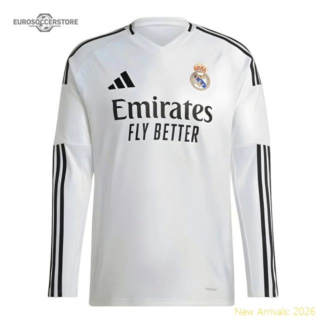 First-class 2024-2025 Real Madrid Long Sleeve First Jersey