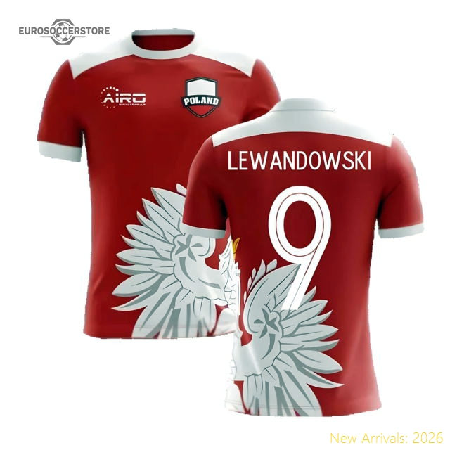 2025-2026 Poland Away Concept Football Shirt (Lewandowski 9)