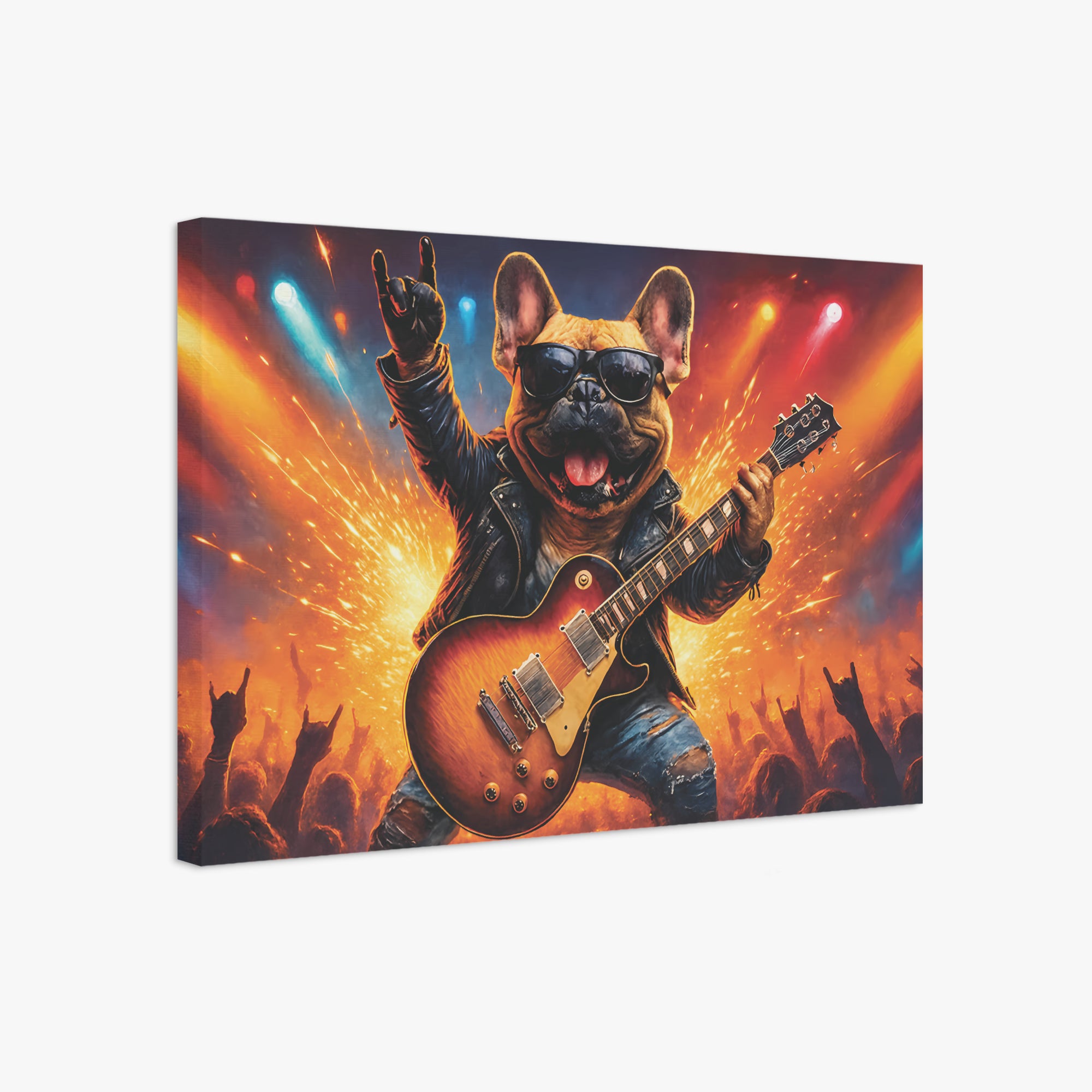 Pearl - Adorable Frenchie canvas Wall Art