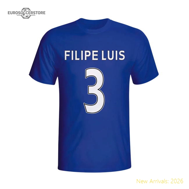 Official Filipe Luis Chelsea Hero T-shirt (blue) - Premium Quality