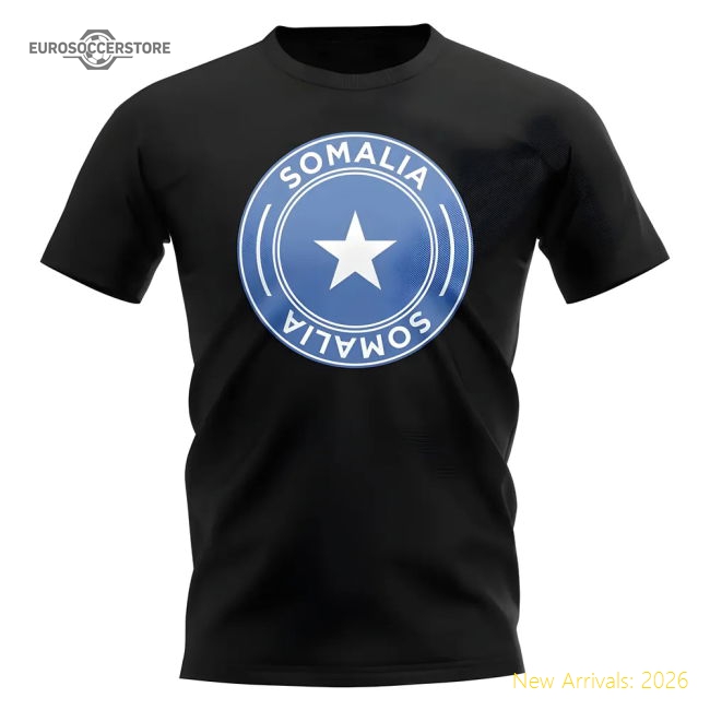 Somalia Football Badge T-shirt (black) - World Cup Edition