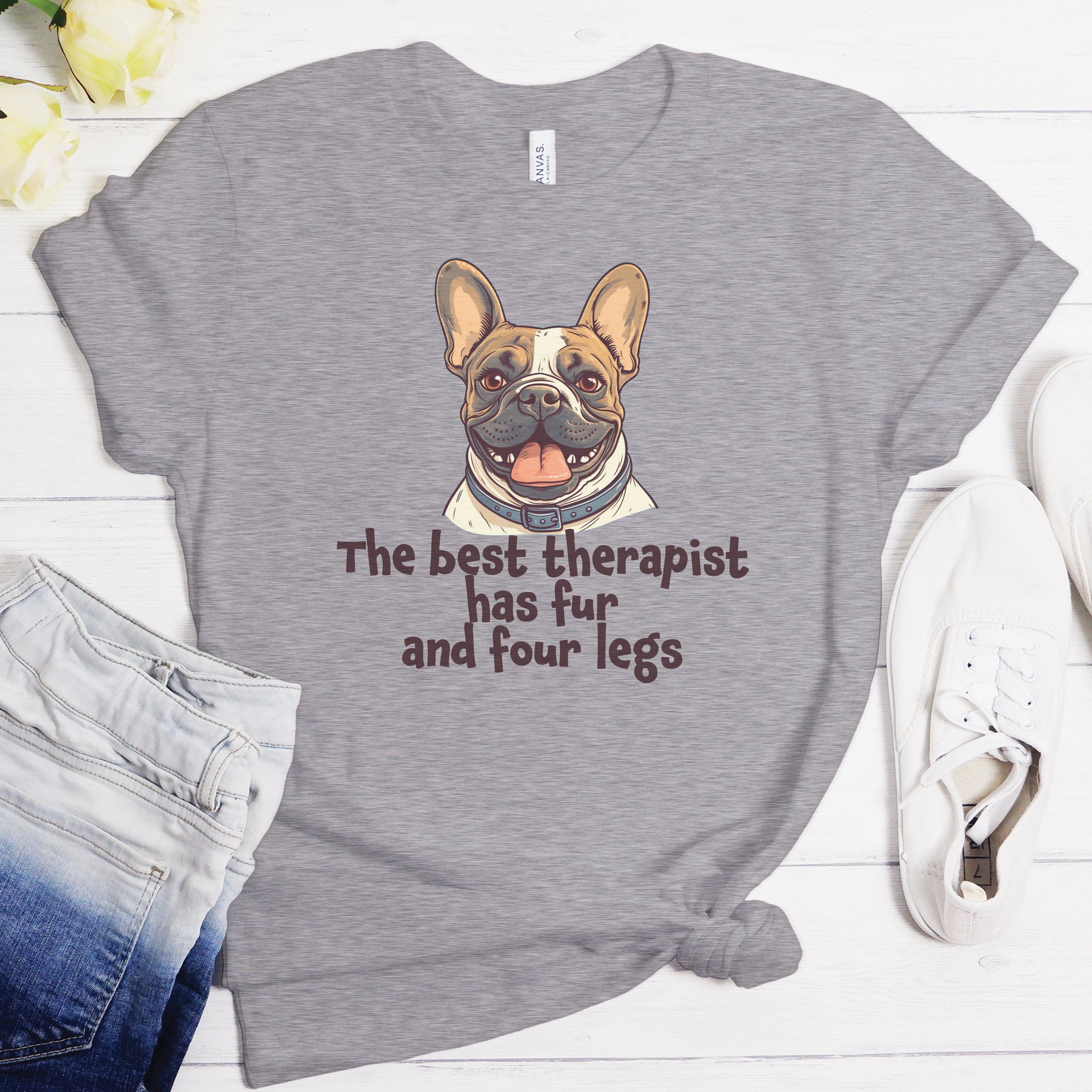 Stylish Frenchie Top - Bulldog Inspired Unisex T-shirt Casual Wear