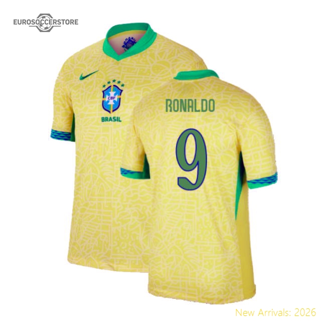 Premium Ronaldo Brazil Jersey - Athletic 2024-2025 Performance