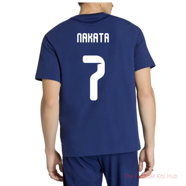 Team Football Japan Tiro Travel 2026/27 T-Shirt (Nakata 7)