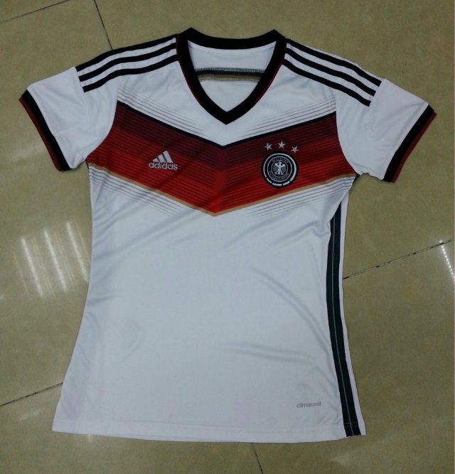 Authentic 2014 Germany Home White Women's Soccer Jersey Shirt